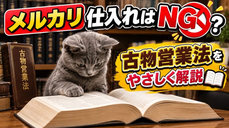 メルカリなどのフリマアプリでの仕入れはＮＧ？古物営業法をやさしく解説してみるよ。ところでプレートは？ 